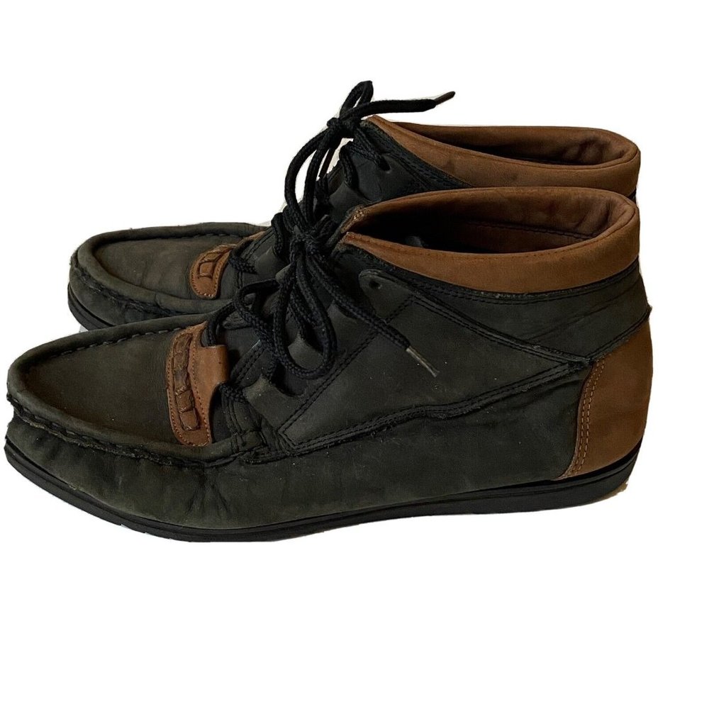 Etienne Aigner Rustics suede ankle booties‎ grey beige lace up RARE women 7.5